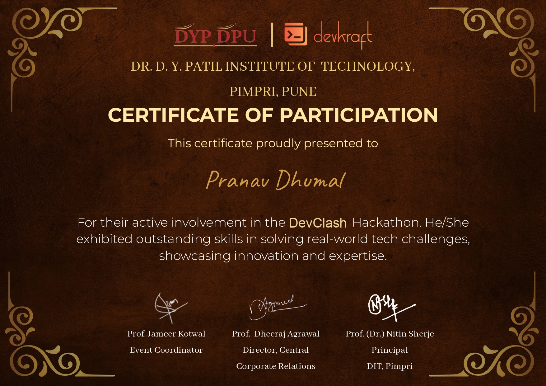 Certificate 1