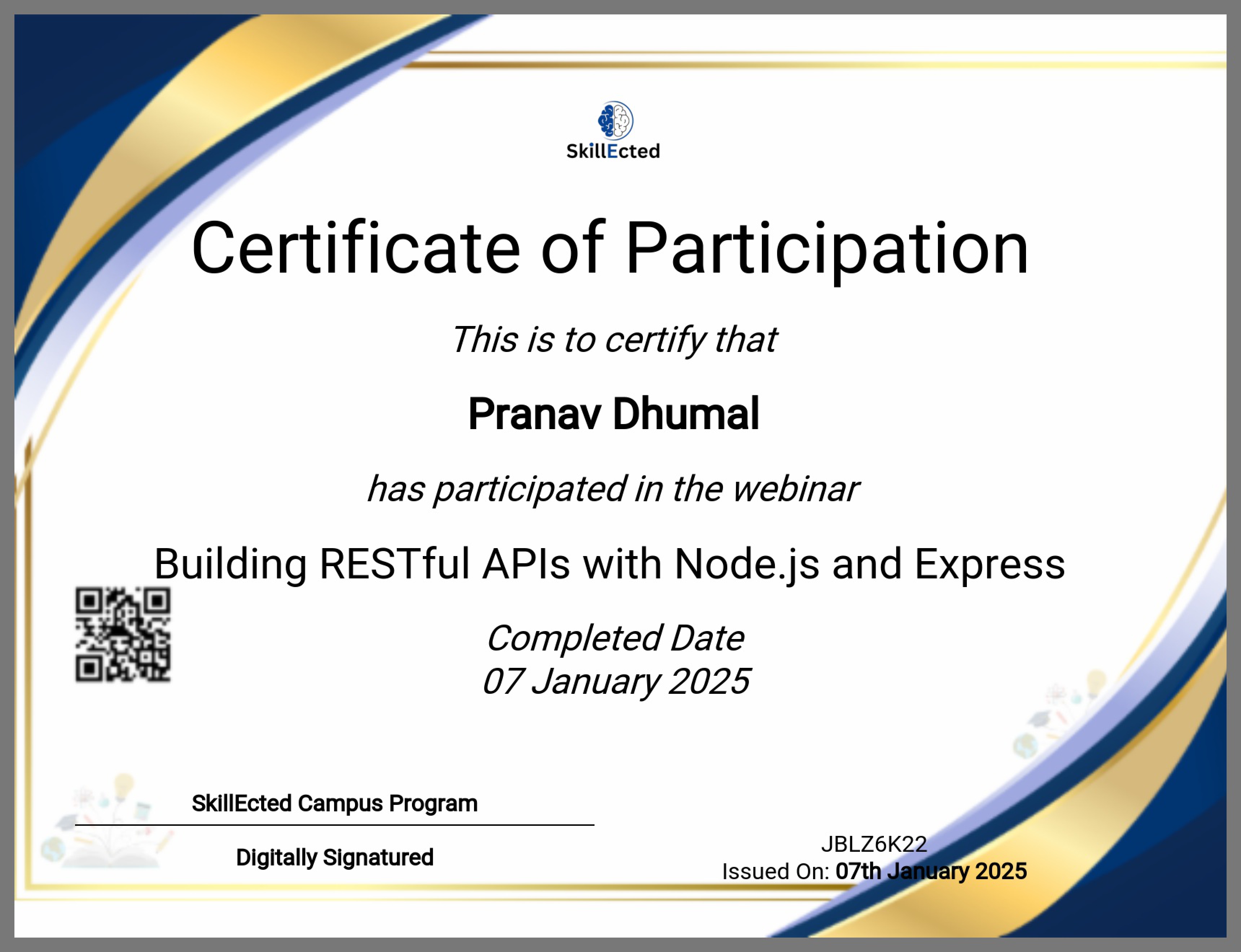 Certificate 1