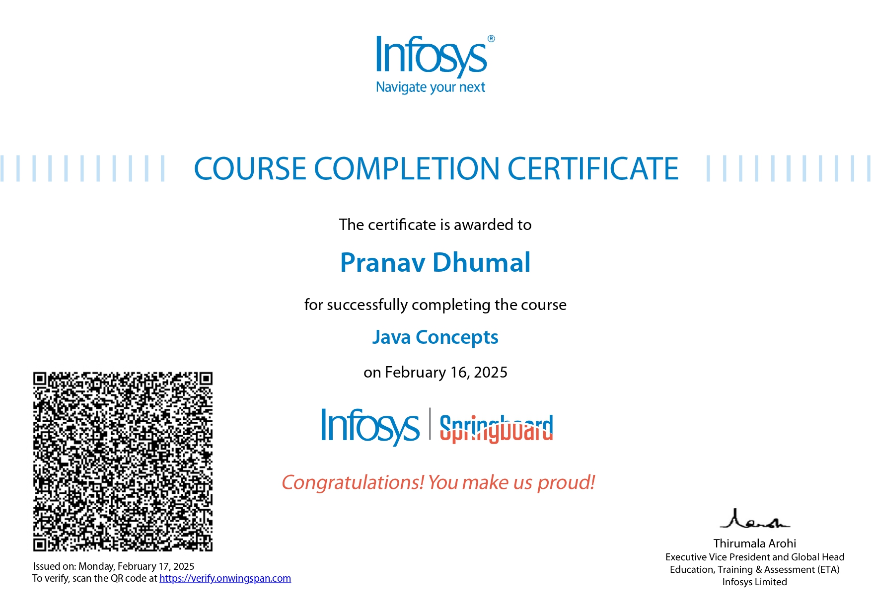 Certificate 1